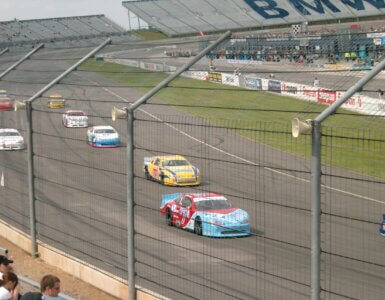 NASCAR at Rockingham Speedway UK England